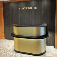 Comptoir conciergerie hôtel Carlina