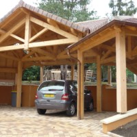 Abris voiture et auvent terrasse Lofoten