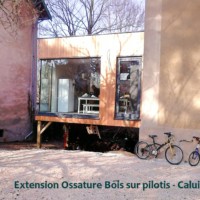 Extension Ossature Bois sur pilotis made with Lofoten - Couverture EPDM