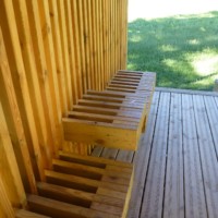 Kiosque en bois fabriqué par Lofoten