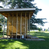 Kiosque en bois fabriqué par Lofoten