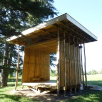 Kiosque en bois fabriqué par Lofoten