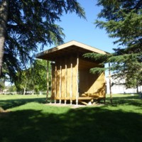 Kiosque en bois fabriqué par Lofoten