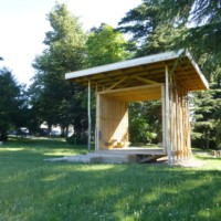 Kiosque en bois fabriqué par Lofoten