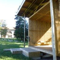 Kiosque en bois fabriqué par Lofoten