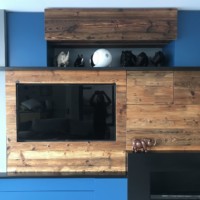 Salon et bibliothèque made with Lofoten