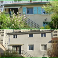 Surélévation Lofoten toiture Tuiles Façade enduite