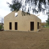 Maison enduite en ossature Bois made with BATICOO HABITAT