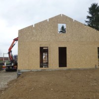 Maison enduite en ossature Bois made with BATICOO HABITAT