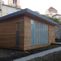 Salle de prière en ossature bois