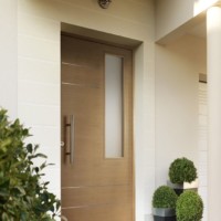 Porte d'entrée bois made with Lofoten